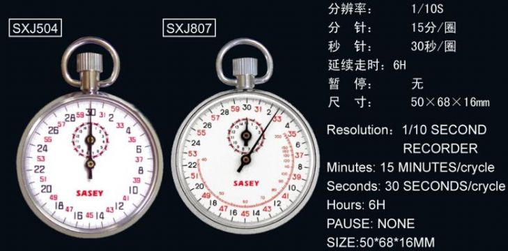 點(diǎn)擊查看詳細(xì)信息<br>標(biāo)題：SXJ504、SXJ807機(jī)械秒表 閱讀次數(shù)：2156